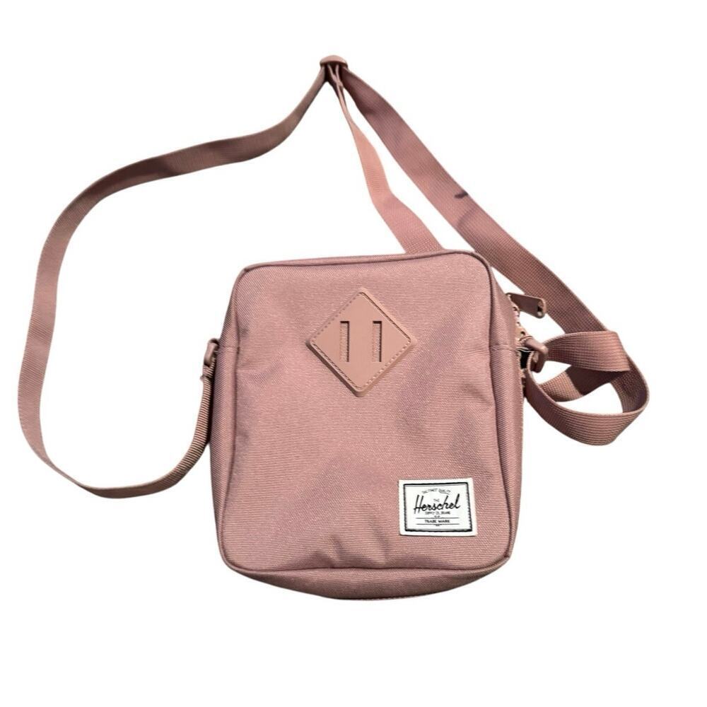 Herschel Heritage Crossbody Bag Ash Rose 2.5L-7.25"(H) x 6.00"(W) x 2.50"(D)